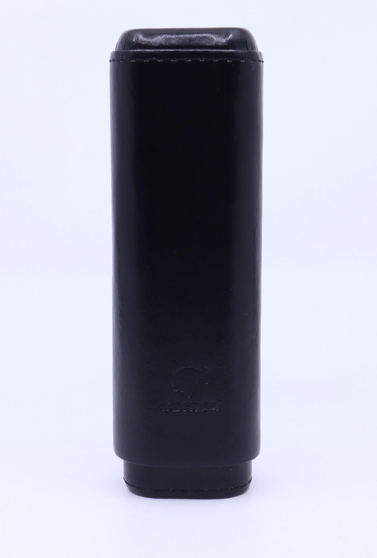 Cohiba Siyah Deri Puro Kılıfı 2'li / Seyahat Humidoru