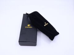 Cohiba Siyah Deri Puro Kılıfı 2'li / Seyahat Humidoru