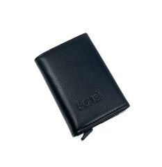 Kayader BONS Collection RFID Mekanizmal Deri Cüzdan - Siyah
