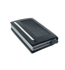 Kayader BONS Collection RFID Mekanizmal Deri Cüzdan - Siyah