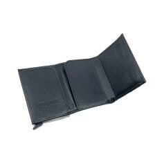 Kayader BONS Collection RFID Mekanizmal Deri Cüzdan - Siyah