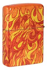 Zippo Fire Design 540 çakmak, tamburlu pirinçten