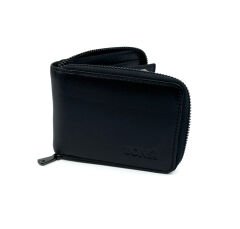 Kayader BONS Collection Fermuarlı Deri Cüzdan - Siyah