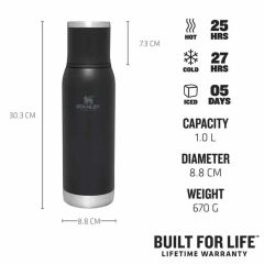 Stanley Adventure To-Go Vakumlu Paslanmaz Çelik Termos 1 Lt - Black