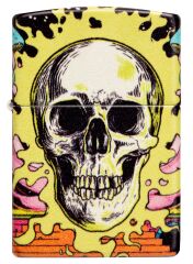 ZIPPO Color 540° Skull Design 60006760 Glow in The Dark Green