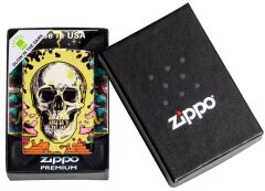 ZIPPO Color 540° Skull Design 60006760 Glow in The Dark Green
