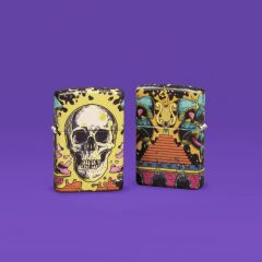 ZIPPO Color 540° Skull Design 60006760 Glow in The Dark Green