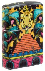 ZIPPO Color 540° Skull Design 60006760 Glow in The Dark Green