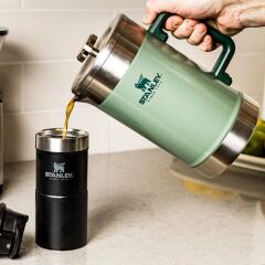 Stanley Klasik French Press Termos 1.4 Lt - Hammertone Green