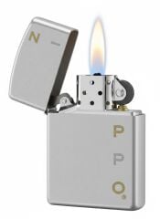 Zippo Steel Matrix Logo Dizayn Çakmak