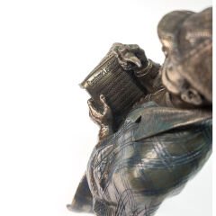 Sherlock Holmes Bronz Heykel Biblo Dekor