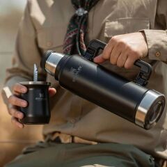 Stanley Klasik Vakumlu Paslanmaz Çelik Termos 1.9 LT - Matte Black Pebble