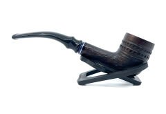 Dapper Bent Billiard Briar (Gül Kökü) 9 mm Filtreli El Yapımı Pipo - 2545