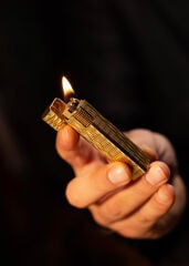 Caka Petra Serisi Benzinli Pirinç Çakmak - Petra Titan Gold Signature