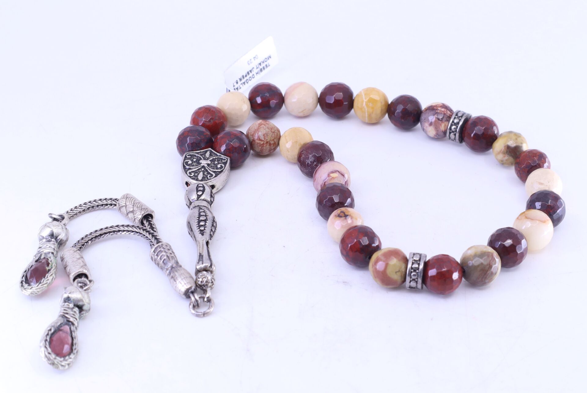 Mokait Jasper Doğal Taş Tesbih 10 x 10 mm