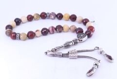 Mokait Jasper Doğal Taş Tesbih 10 x 10 mm