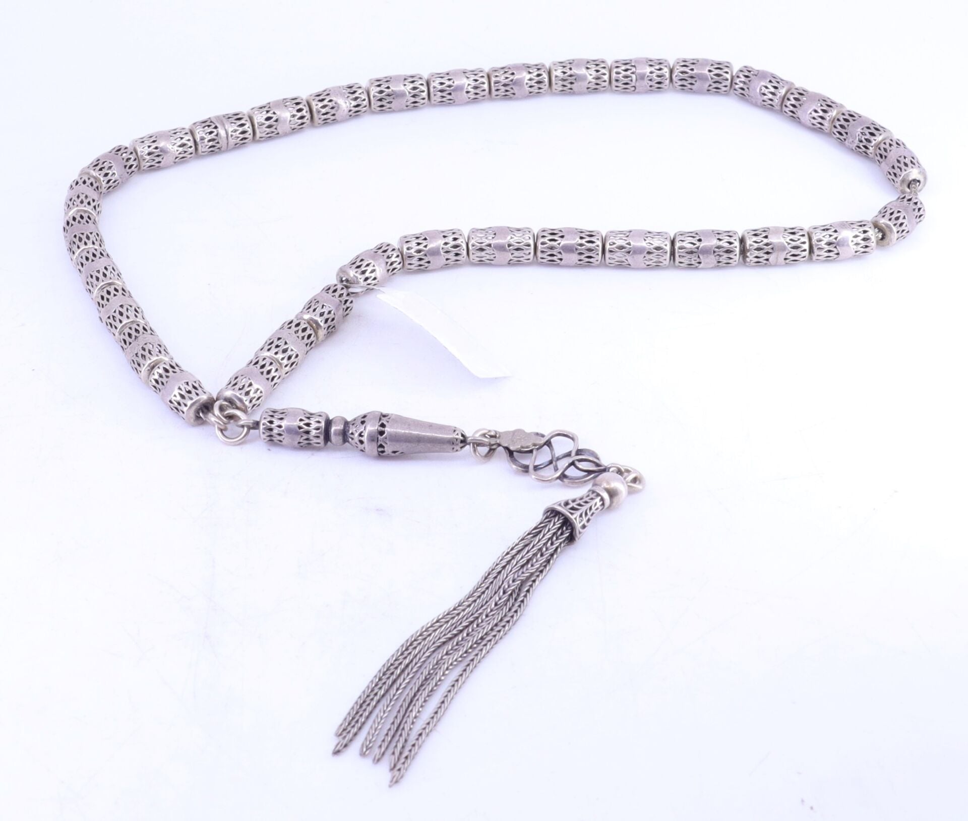 Kapsül Kesim Gümüş Tesbih 6 x 10 mm