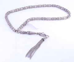 Kapsül Kesim Gümüş Tesbih 6 x 10 mm