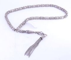 Kapsül Kesim Gümüş Tesbih 6 x 10 mm