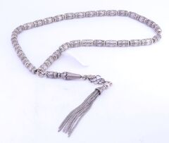Kapsül Kesim Gümüş Tesbih 6 x 10 mm