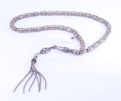 Kapsül Kesim Gümüş Tesbih 6 x 10 mm
