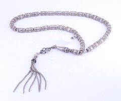 Kapsül Kesim Gümüş Tesbih 6 x 10 mm