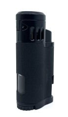 Parmida Üçlü Pürmüz Alevli Siyah Puro Çakmağı – Dahili Punch (Delici)