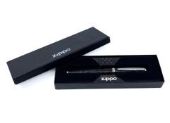 Zippo 41124 Black Leather Wrap Roller Tükenmez Kalem