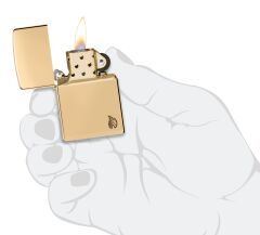 Zippo Zırh Serisi Flame Çakmak - Doldurulabilir - Hediye Kutusu - Metal - ABD'de Üretilmiştir