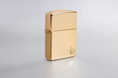 Zippo Armor® Flame Dizayn Çakmak - Tumbled Brass