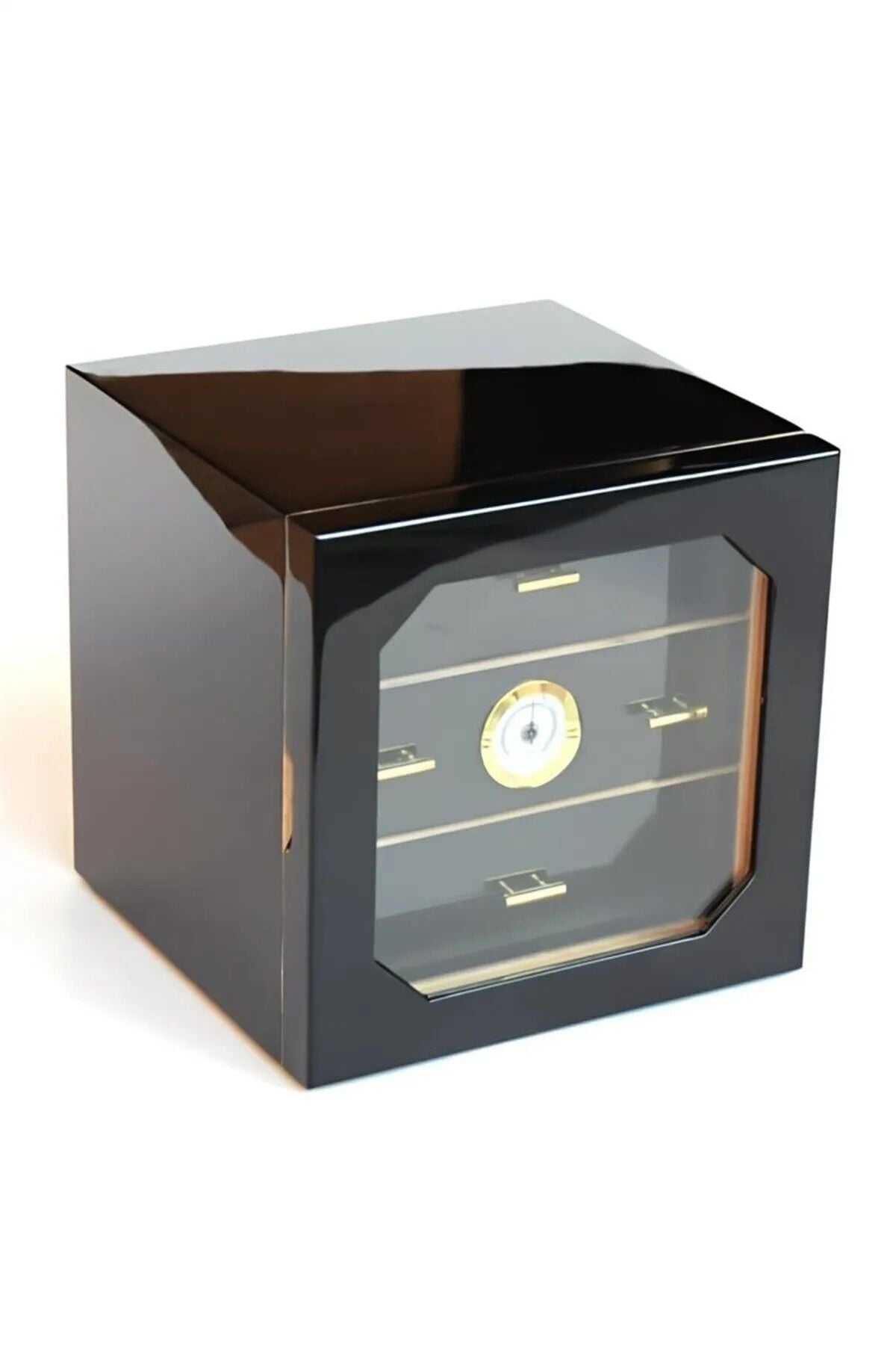 Parmida Humidor Puro Saklama Kutusu Üç Çekmeceli - Siyah