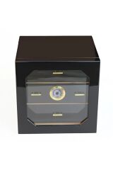 Parmida Humidor Puro Saklama Kutusu Üç Çekmeceli - Siyah