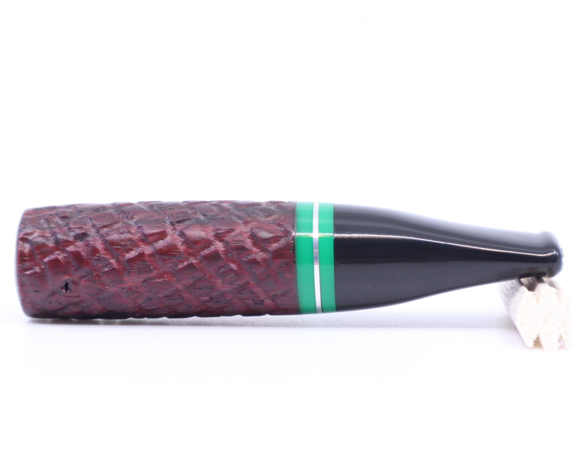 Pipsan Toscanello Backwoods Baklava Desen İşlemeli Ağızlık Vişne - Yeşil Şerit