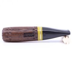 Pipsan Toscanello  Backwoods Nokta İşleme Ağızlık Kahverengi - Sarı Şeritli