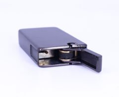 Mum Alev - Soft Flame Metal Kasa Çakmak - Füme