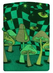 Zippo Glow In The Dark Matte Mushrooms Dizayn Çakmak