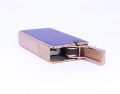 Metal Kasa Çakmak Mum Alev - Soft Flame - Mor