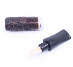 Pipsan Toscanello  Backwoods İnce İşleme Ağızlık Kahverengi - Beyaz Şeritli