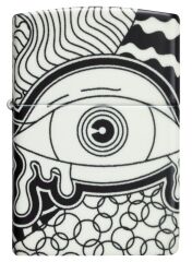 Zippo Glow In The Dark Matte Psychedelic Eye Dizayn Çakmak