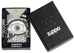Zippo Glow In The Dark Matte Psychedelic Eye Dizayn Çakmak
