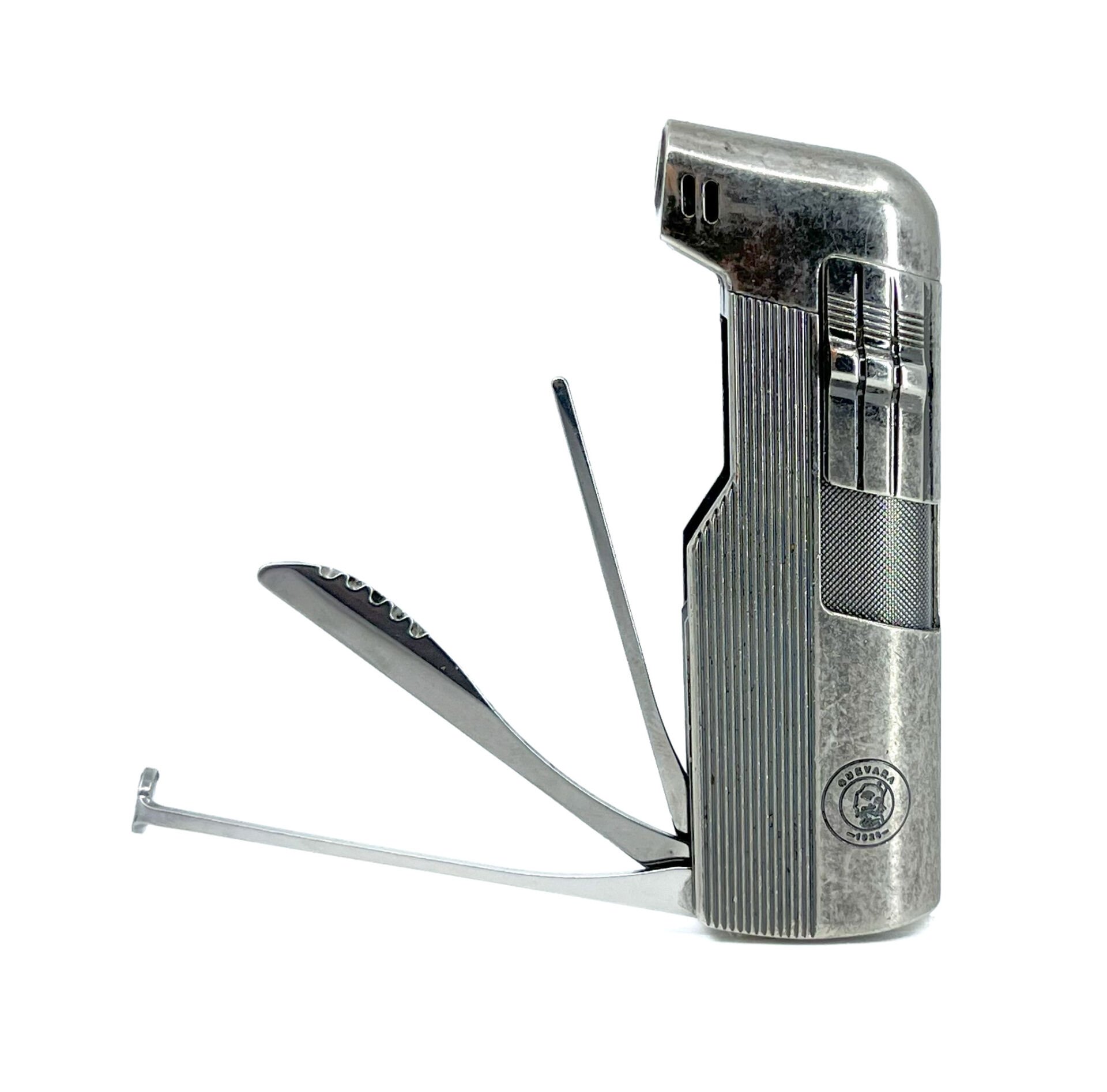 Guevara Antik Krom Kaplama Kaşıklı Pipo Çakmağı