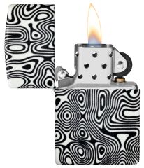 Zippo Glow In The Dark Matte Swirl Dizayn Çakmak