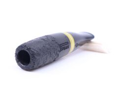 Pipsan Toscanello  Backwoods İnce İşlemeli Ağızlık Siyah - Sarı Şeritli