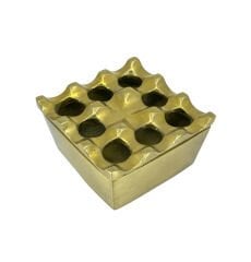 Pirinç Döküm Küllük Kare - 7,5 cm x 7,5 cm