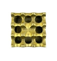 Pirinç Döküm Küllük Kare - 7,5 cm x 7,5 cm