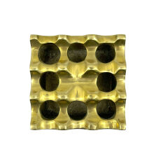 Pirinç Döküm Küllük Kare - 7,5 cm x 7,5 cm