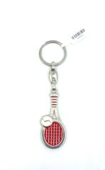 Tenis Raket Metal Anahtarlık