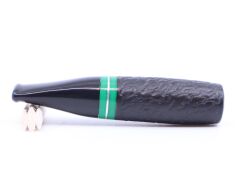 Pipsan Toscanello  Backwoods Duman Desen İşlemeli Ağızlık Siyah - Yeşil Şeritli