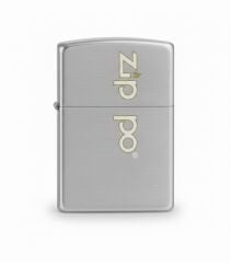 Zippo Brushed Chrome Retro Logo Dizayn Çakmak