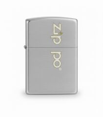 Zippo Brushed Chrome Retro Logo Dizayn Çakmak